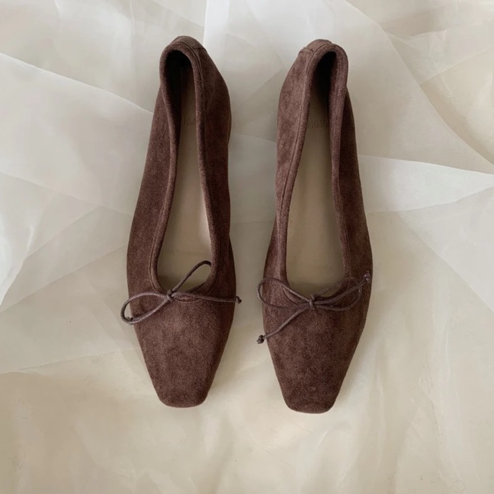 Peche Hailey Block Heel Ballerina Shoe